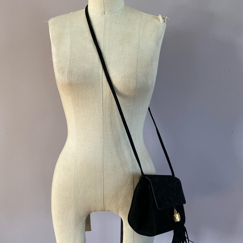 Neiman Marcus Collection suede evening bag